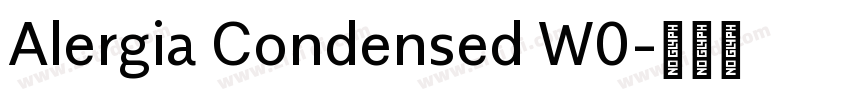 Alergia Condensed W0字体转换